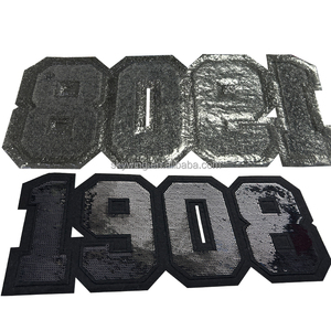 Tất Cả Các Màu Đen Tùy Chỉnh Sequin Sorority Số Bộ 1913 Delta 1922 Sigma Soror Thêu Sắt Trên Các Bản Vá Lỗi Cho Quần Áo - Product Image 2