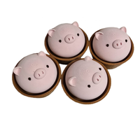 Porte-clés anti-stress en forme de petit cochon mignon imprimé en 3D, best-seller, interrupteur de clavier de dessin animé amusant à presser