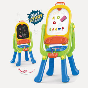 <span class=keywords><strong>Pizarra</strong></span> Educativa de Doble Cara para Niños, <span class=keywords><strong>Pizarra</strong></span> para Dibujar y Escribir, <span class=keywords><strong>Pizarra</strong></span> Giratoria - Product Image 2