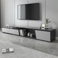 Meuble de salon Kejia, ensemble de table basse et de meuble TV en bois, style moderne et luxueux, meuble TV pour salon