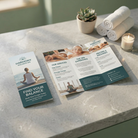 Brochures d'entreprise et de produits personnalisées en couleur pleine, papier d'art 300 g/m², format A5 |   Impression de brochures promotionnelles avec gaufrage
