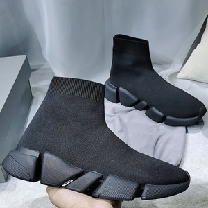 Dropshipping Brand Logo Custom Designer Women Fashion Walking Sneakers Street Style Low High Top Soft <b>Sock</b> Shoes for Men - Product Image 5