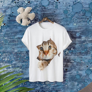 T-shirt décontracté en coton pour homme, nouveau modèle à manches courtes, couleur unie - Product Image 3