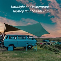 KingGear — tente de Camping étanche et Durable, protège du soleil, du vent, de la pluie, de la neige, résistante aux UV, abri de voiture pliable, bâche hexagonale