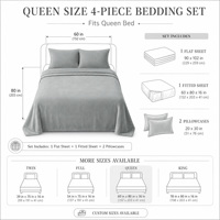 Vente en gros d'usine, ensembles de literie en flanelle de polyester super doux et chauds, taille Queen, 4 pièces, personnalisés pour la maison, l'hôtel, promotion, cadeau