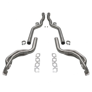 Collecteur d'échappement droit haute performance en acier inoxydable pour Mercedes Benz C63 W204 Turbo avec ajustement parfait à 100 % - Product Image 1