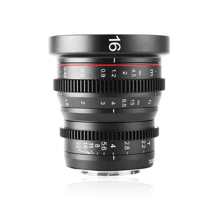 Meike 16mmT2.2マウントMFT用マニュアルフォーカス非球面ポートレート 