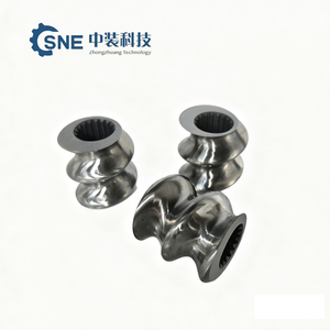 Kurzstrecken-Doppelschneckenextruder mit Schraubendesign, Barriere- und Mischabschnitten für technische Kunststoffe, geschlitzte Schraubenelemente - Product Image 4