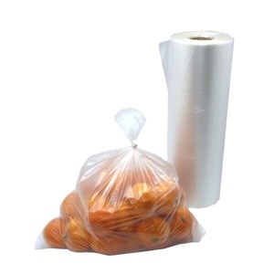 Custom Logo Printed PE Plastic Flat Produce Bags Roll Fruit <b>Vegetable</b> <b>Storage</b> Freezer Food Packaging Recyclable 1 Supermarket - Product Image 1