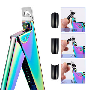 Cortauñas Francesas DIY al por Mayor, Tijeras de Belleza en Forma de U con Hoja Curva para Dedos, Uñas Postizas y Puntas de Uñas - Product Image 2
