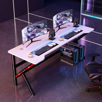 Vente en gros Bureau PC de jeu compétitif Table d'étude pliable en bois pour café Internet et écriture Table d'ordinateur élégante