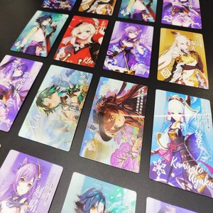 Vente en gros 48 Boîtes <span class=keywords><strong>Tcg</strong></span> Collection Carte Booster Boîte Rare Table Jouets pour Famille Enfants Cadeau Anime Jeu <span class=keywords><strong>Genshin</strong></span> Impact Cartes - Product Image 2