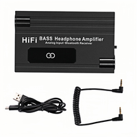 HiFi BASS Casque Amplificateur Écouteur Ampli Rechargeable 3.5mm AUX Entrée Sortie Avec Contrôle Du Volume Bluetooth Récepteur pour Téléphone