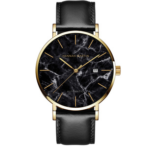 Reloj Mecánico Automático de Lujo para Hombre, Correa de Cuero Vacuno, Acero Inoxidable, Casual, de Negocios, Minimalista - Product Image 6