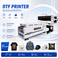 Printer DTF 6-Head Baru dengan DF-900L(A) Powder Shaker M8076-3 Tinta Pigmen AI Store Decoration Draft