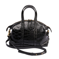 Sac fourre-tout en cuir PU motif alligator de luxe personnalisable perle coton durable fermeture éclair sac à main de voyage étanche pour l'extérieur