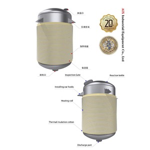 Electromagnetic Heating Stainless Steel Reaction <b>Kettle</b> Chemical Jacketed Reactor for Chemical Paste Processing - Product Image 1