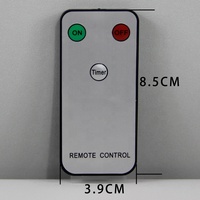 Télécommande pour bougie LED, en argent, 3 clés On/Off, minuterie, télécommande, excellente qualité, pièces