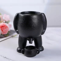 Pot Bunga Keramik Lucu 2026 Humor Piss Hitam Putih, Vas Penanam Bentuk Pipis, Figur Imut, Pot Sukulen, Ornamen, Wadah Bunga