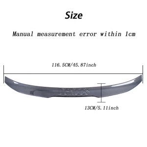 Aileron arrière en fibre de carbone style PSM pour A3 S3 RS3 Limousine 8Y Sedan, décoration d'apparence, 2021-2024 - Product Image 3