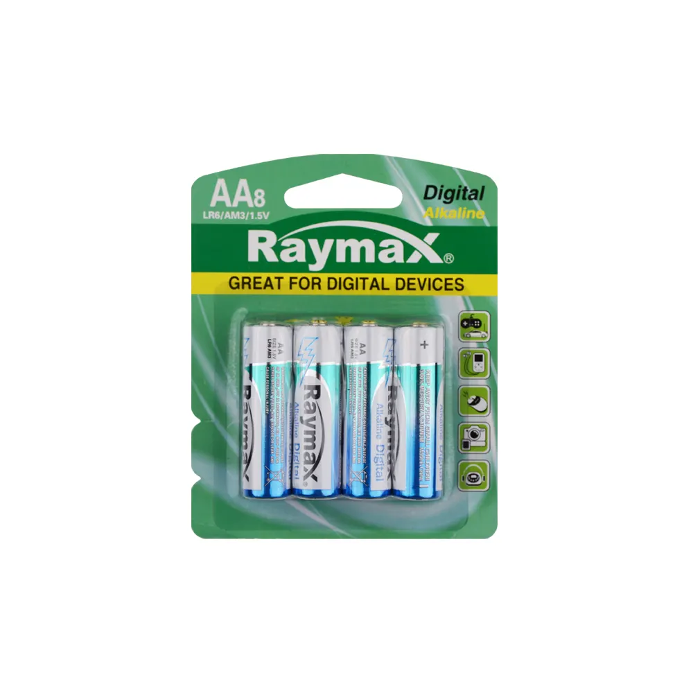 Raymaxブランドマスタング工場OEMトリプルAダブルAAAバッテリーパイルバッテリーAAAピラス