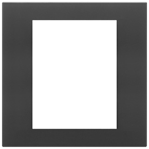 แผ่นสวิตช์ติดผนังสีดำซาติน ยาว 18.5 ซม. สูง 3.3 ซม. สำหรับเต้ารับไฟฟ้า - Product Image 1
