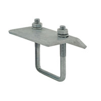 Collier de fixation pour rail en acier au carbone de 1,6 à 52 mm pour poutre de canal de support avec boulon en U