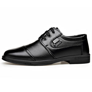 Zapatos Formales de Negocios para Hombre, Primavera 2026, Estilo Británico, de Cuero Artificial Suave, Casuales de Oficina, de Caña Baja con Cordones - Product Image 5
