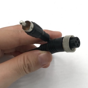 Bán Buôn 4 Pin M12 Hàng Không Nữ Để AV Cáp Mở Rộng <span class=keywords><strong>RCA</strong></span> Video <span class=keywords><strong>Adapter</strong></span> <span class=keywords><strong>Cable</strong></span> Cho Xe Phía Sau Xem Đảo Chiều Máy Ảnh Xe Màn Hình - Product Image 4