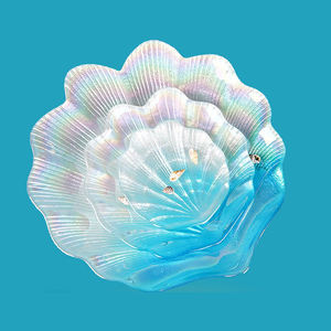 Piatti Decorativi a Forma di Conchiglia Personalizzati, Colorati e Sfumati, per Cucina, Esposizione Gioielli e Cena - Product Image 2