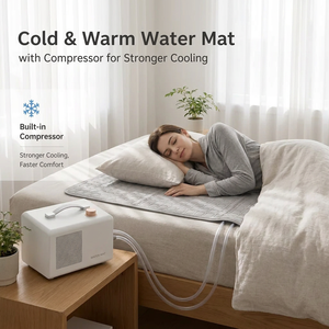 <span class=keywords><strong>Matelas</strong></span> chauffant et rafraîchissant intelligent toutes saisons, système de circulation d'eau à deux zones, contrôle par application, utilisation en extérieur - Product Image 1