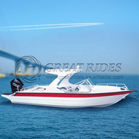 Bateau de loisirs en aluminium de 24 pieds avec flybridge pour 12 à 14 personnes 7.3m pour le tourisme aquatique de luxe