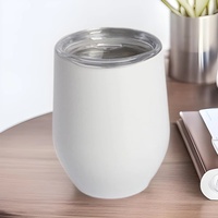 Bouteille isotherme portable en acier inoxydable de 12 oz, double paroi sous vide, forme coquille d'œuf, grande capacité, en U, pour sublimation, design moderne