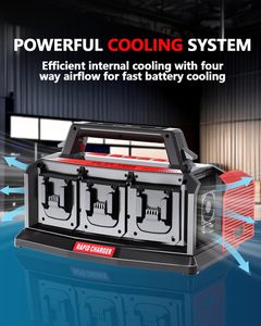 <span class=keywords><strong>Cargador</strong></span> <span class=keywords><strong>de</strong></span> Baterías Super Rápido Compatible con Baterías <span class=keywords><strong>Milwaukee</strong></span> <span class=keywords><strong>M18</strong></span> con Herramientas, Estación <span class=keywords><strong>de</strong></span> Carga Rápida Simultánea <span class=keywords><strong>de</strong></span> 6 Puertos, 48-59-1807 - Product Image 6