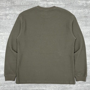 Camiseta de Diseño Exclusivo de Gran Gramaje con Hombros Caídos, Estampada, Cuello Redondo, Estilo Waffle, Oversize, Manga Larga - Fabricante - Product Image 2