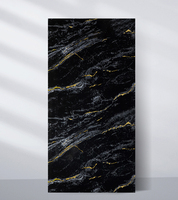 Panel Dinding PVC Fleksibel Berkilau Tinggi 4*8ft / Harga Lembaran PVC Marmer UV Panel Dinding PVC