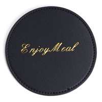 Cadeau d'affaires de haute qualité sous-verres en cuir ensemble table basse tapis tasse sous-verres