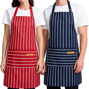 Tabliers de cuisine classiques sans manches pour femmes et hommes, avec 2 poches, résistants à l'huile, sangle de cou réglable, longs – Service OEM en gros - Product Image 1