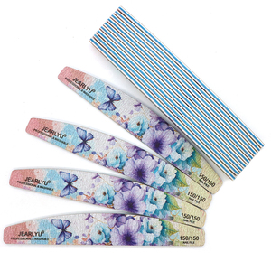 Lima de Uñas Profesional EMERY de Alta Calidad 150/150, Diseño de Media Luna, Doble Cara, con Logotipo Personalizado, Tiras para Pulir Uñas - Product Image 4