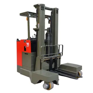 Electric four directional side loading reach truck side forklift Side Loader for long cargo