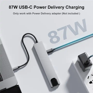 Hub USB C <span class=keywords><strong>8</strong></span> en 1, 100W PD, Lector de Tarjetas SD y TF 4K, Estación de Acoplamiento Tipo-C para MacBook <span class=keywords><strong>Pro</strong></span>, iPad, <span class=keywords><strong>Surface</strong></span>, Laptop - Product Image 4