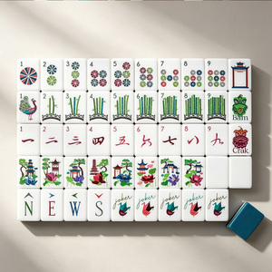 Jeu de Mahjong américain en acrylique, 160 tuiles, 4 couches, tuiles résistantes aux rayures, emballage personnalisé, fournisseur en gros - Product Image 2