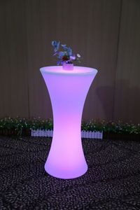 RGB renk değiştiren LED plastik kokteyl masası ile Led ışık ev restoran parti yemek oturma odası için etkinlik için mobilya - Product Image 2