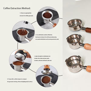 مقبض فلتر القهوة التجاري BOSCO BC-6013-51 مقاس 51 مم من الفولاذ المقاوم للصدأ 304 محمول ومناسب لماكينات الإسبريسو - Product Image 3