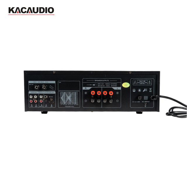 Black KCK-8200 Bluetooth USB Integrated Karaoke Amplifier for Home KTV Speaker System with Remote Control