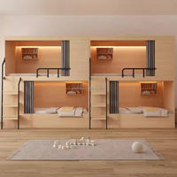 Lit superposé en bois massif moderne Lovezone, écologique, durable, pour hôtel, appartement, école, chambre, dortoir, tailles et couleurs personnalisées