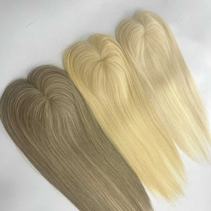 Cheveux Remy Européens de Qualité Supérieure, Toupet pour Femmes, Cheveux Vierges de Haute Qualité, Base en Soie, Fermeture, Toupet 130% de Densité, Cheveux Humains - Product Image 5