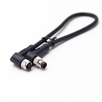 Conector de Sensor M8 de 6 Pines, Cable de 6 Pines, IP67, Código A, Hembra a Macho, Ángulo Recto de 90 Grados, Ensamblaje de Conexión Rápida