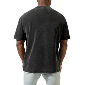 Camisetas de Verano para Hombre, Talla Grande, Algodón Grueso, Estilo Vintage, Lavadas, Ropa Usada para Hombre, Camiseta con Estampado Personalizado, Camiseta Extra Grande para Hombre - Product Image 3