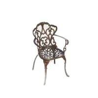 Chaise à bascule classique en aluminium moulé, motif vigne, design européen, avec poignée, pour usage extérieur, villa, cour, hôtel, entrepôt